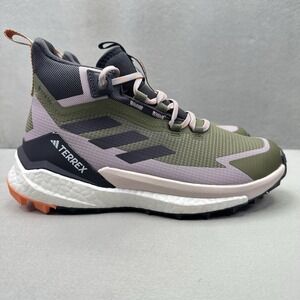 Womens Size 7 adidas Terrex Free Hiker 2.0 Gore-Tex‎ Shoes Olive Outdoor Hiking